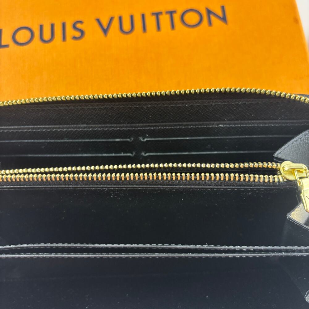 Louis Vuitton Zippy Wallet Black Epi Leather Authentic Full Set Box Dust Bag Tag - Picture 11 of 13